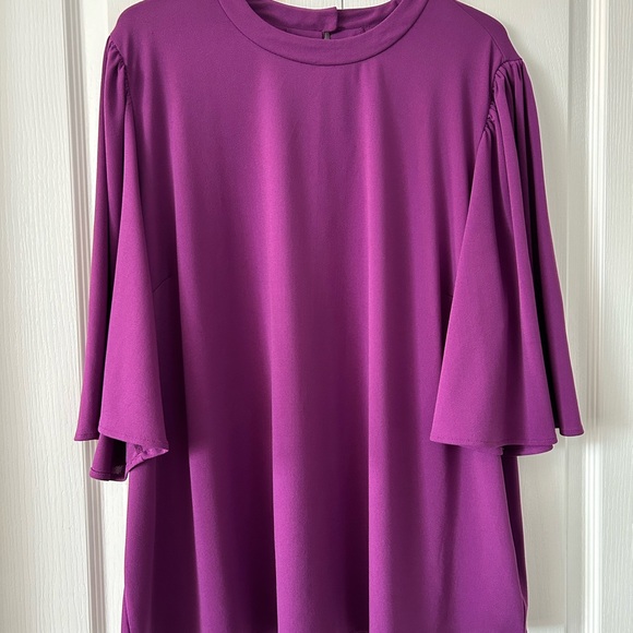 Universal standard crepe jersey capelet blouse size L 22/24. - Picture 3 of 5